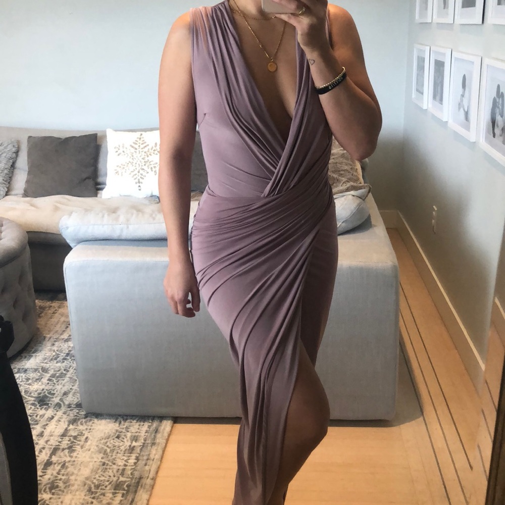 Mauve Dress Made in Los Angeles